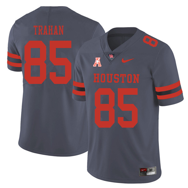 2018 Men #85 Christian Trahan Houston Cougars College Football Jerseys Sale-Gray